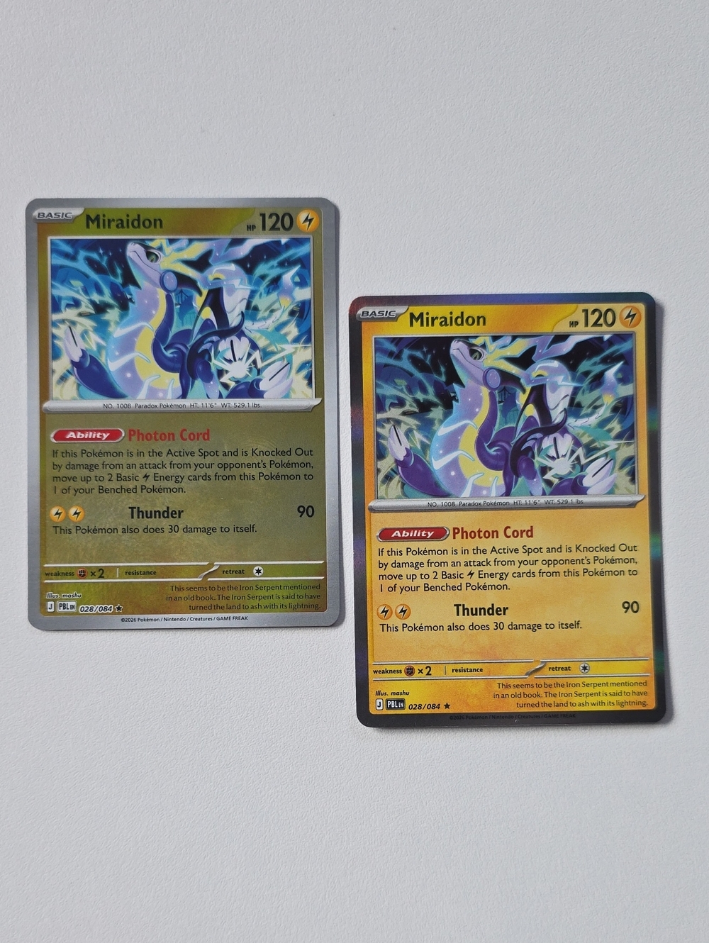 Pokemon Miraidon Trading Cards
